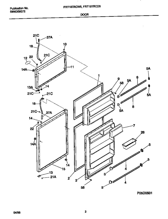 Diagram for FRT18TRCW5