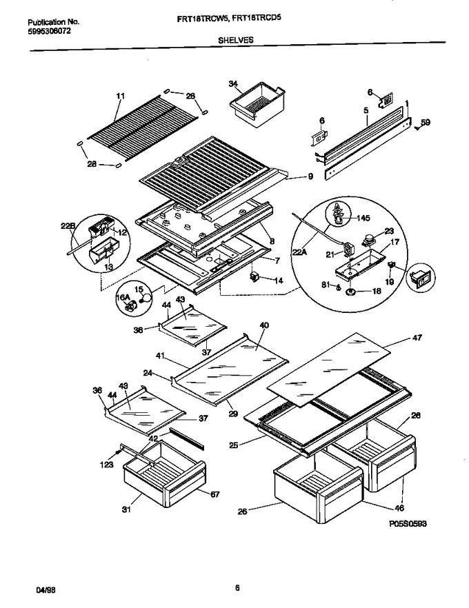 Diagram for FRT18TRCW5