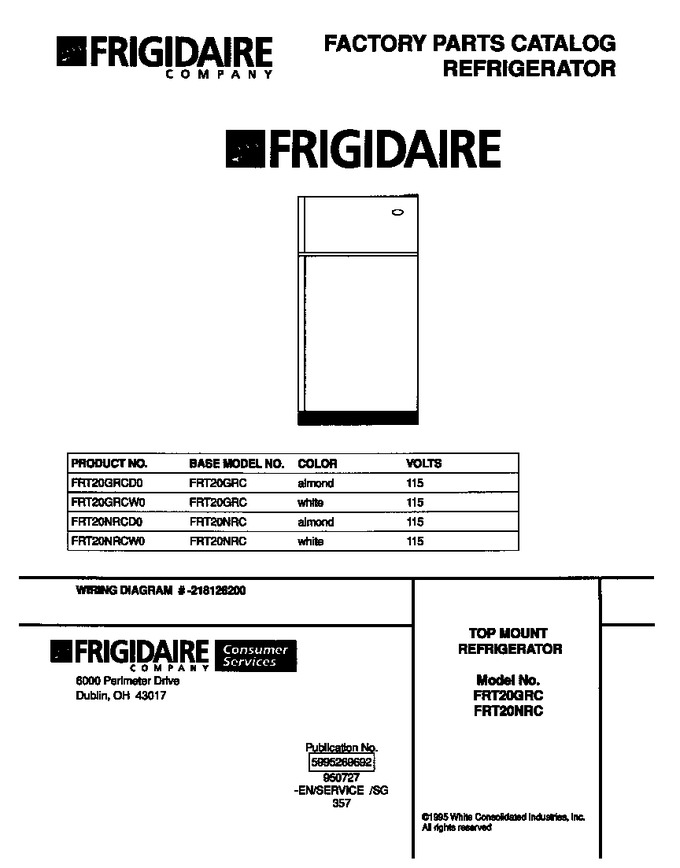 Diagram for FRT20GRCD0