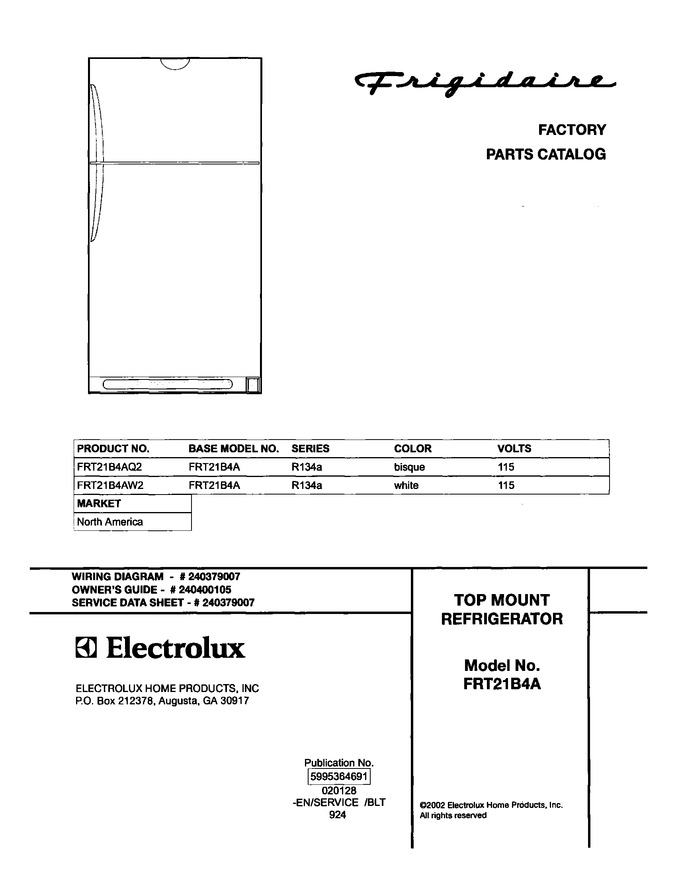 Diagram for FRT21B4AW2
