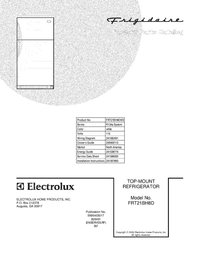 Diagram for FRT21BH8DW3