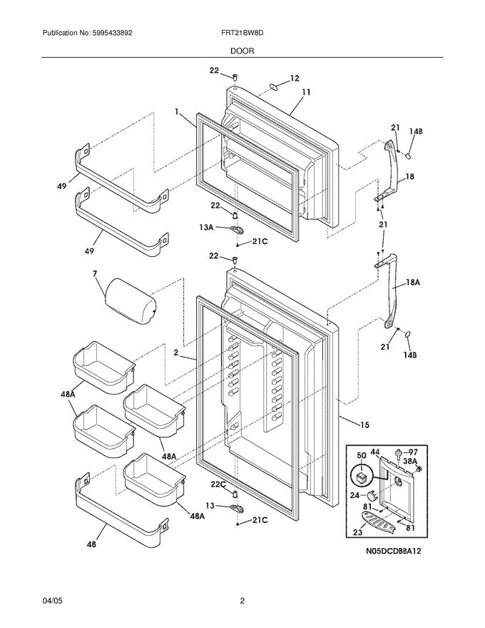 Diagram for FRT21BW8DB1