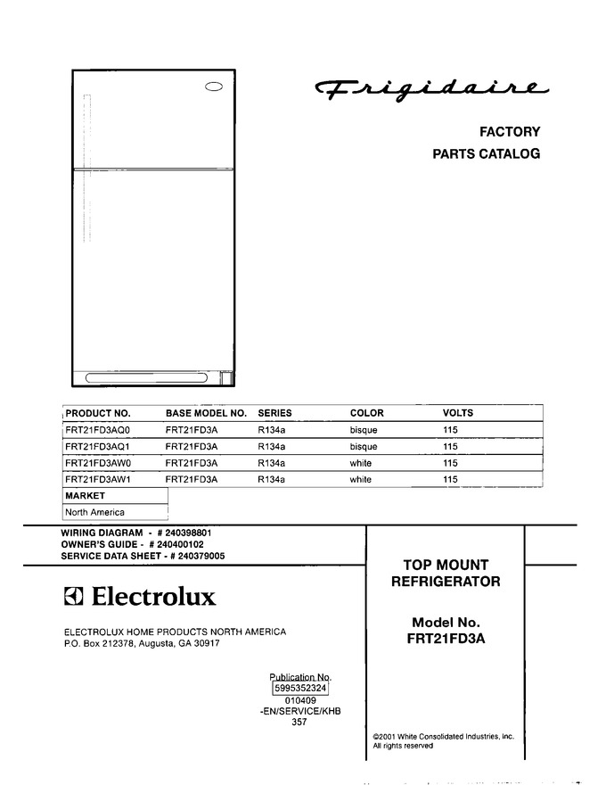 Diagram for FRT21FD3AW1