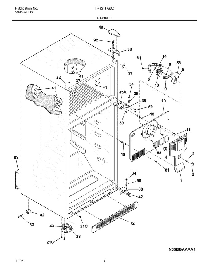 Diagram for FRT21FG3CW2