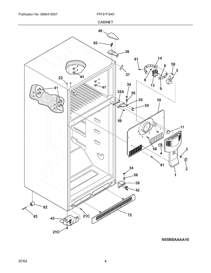 Diagram for FRT21FG4DW0