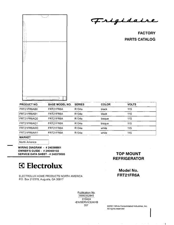 Diagram for FRT21FR6AW0