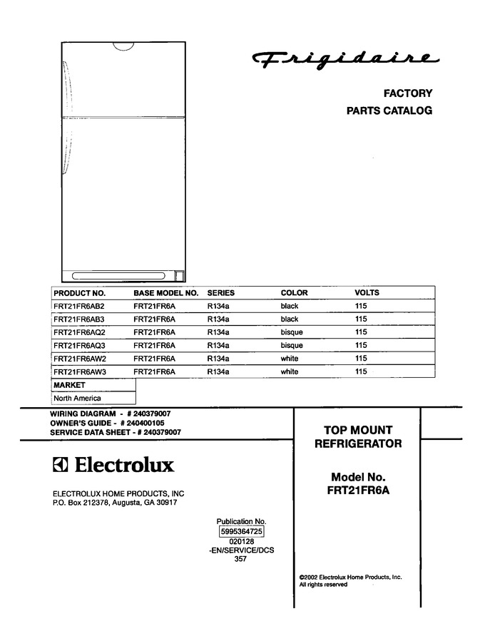 Diagram for FRT21FR6AW2