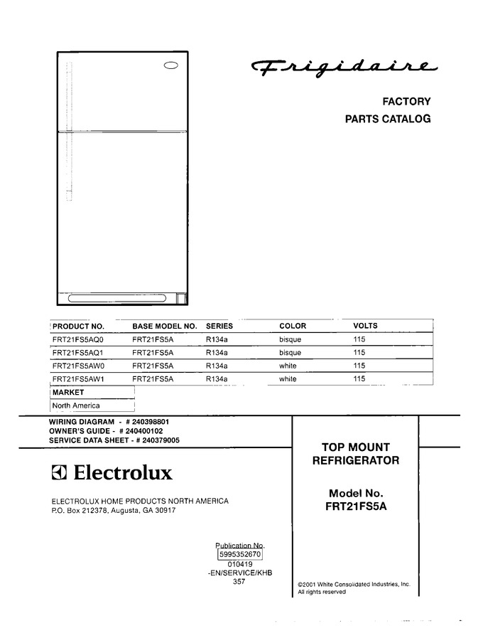 Diagram for FRT21FS5AW1