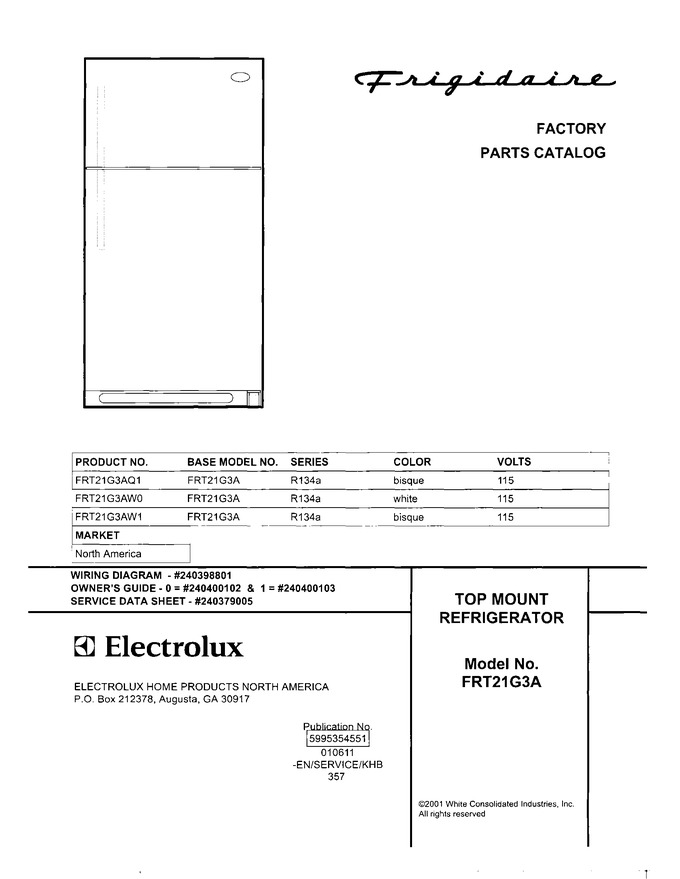 Diagram for FRT21G3AW1