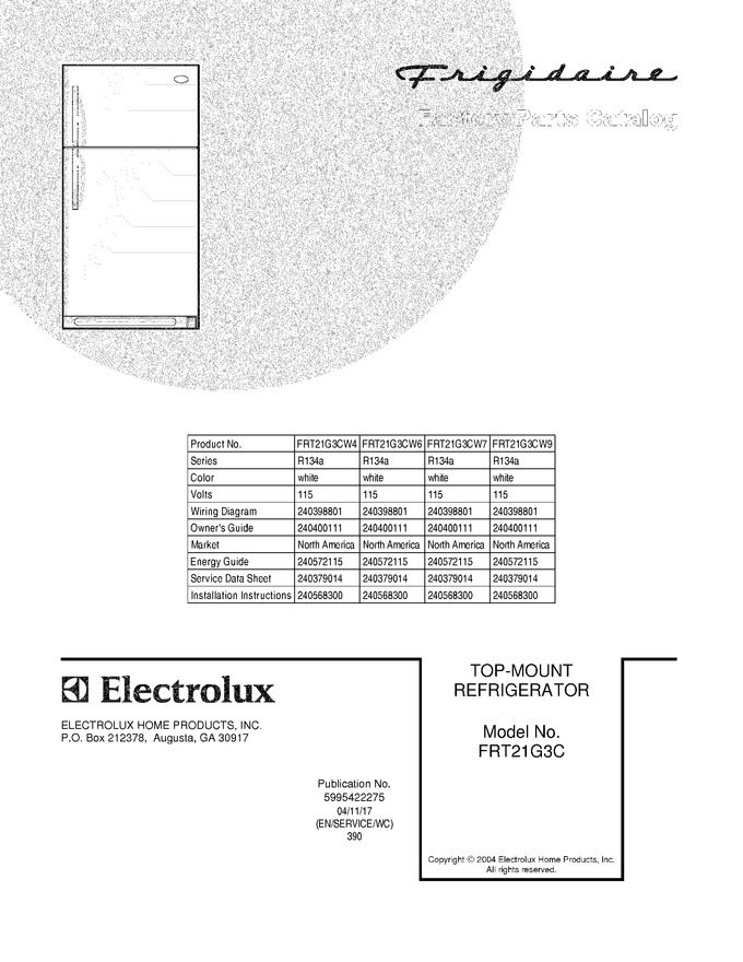 Diagram for FRT21G3CW6