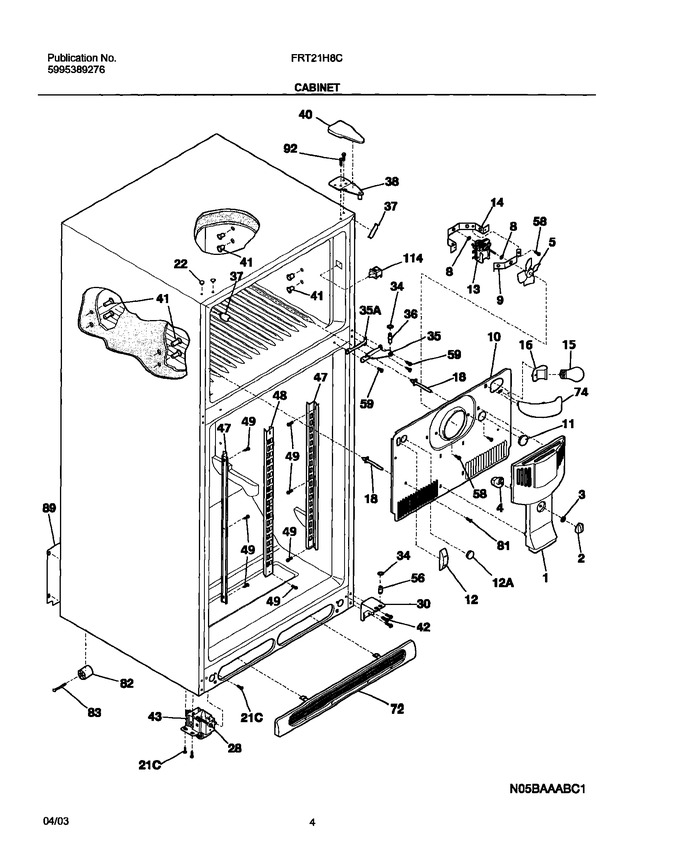 Diagram for FRT21H8CQ0