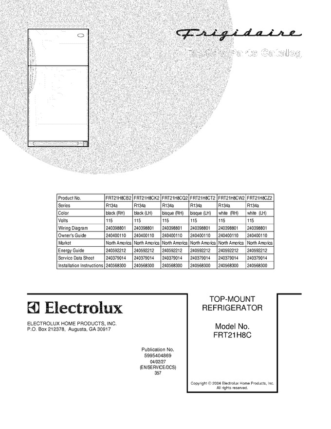 Diagram for FRT21H8CK2