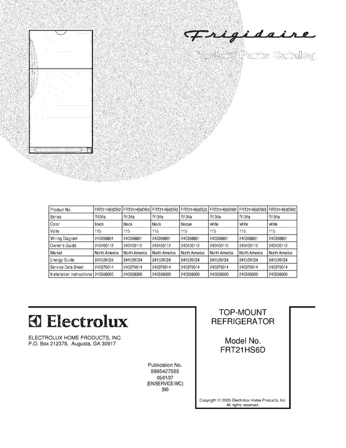 Diagram for FRT21HS6DB5
