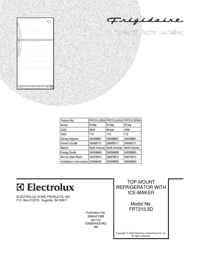 Diagram for FRT21IL5DB4