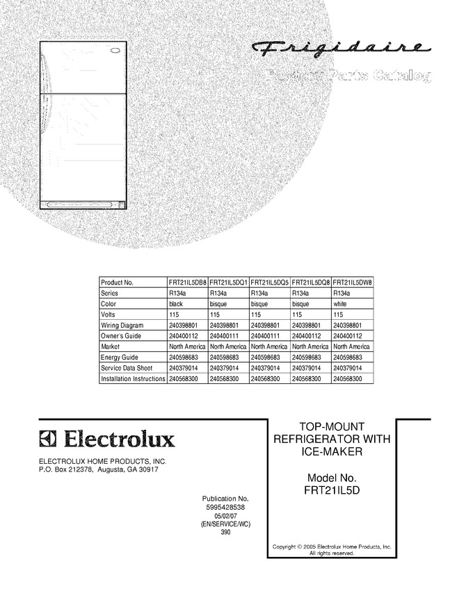 Diagram for FRT21IL5DQ5