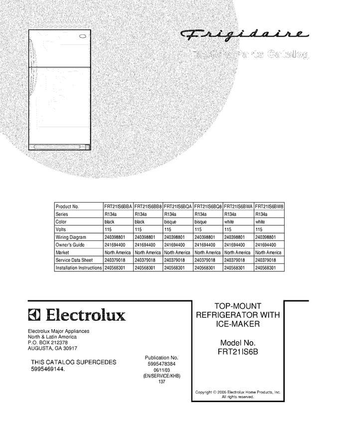 Diagram for FRT21IS6BQ8