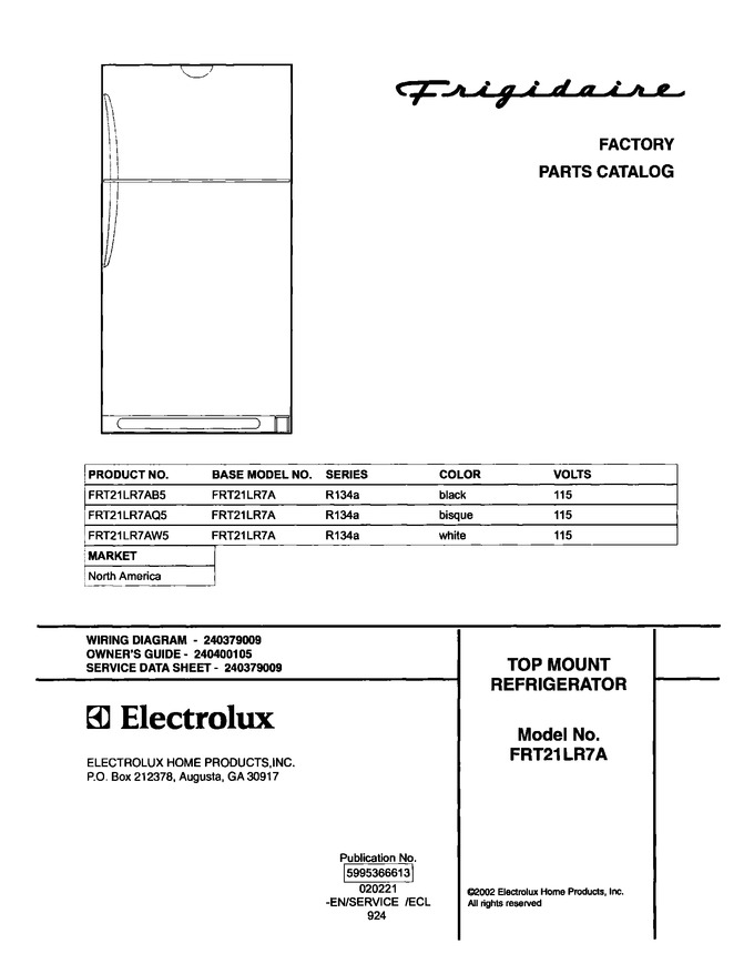Diagram for FRT21LR7AB5