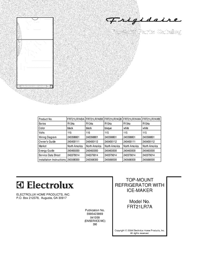 Diagram for FRT21LR7AQB