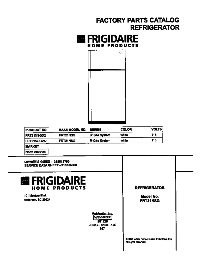 Diagram for FRT21NSGW2