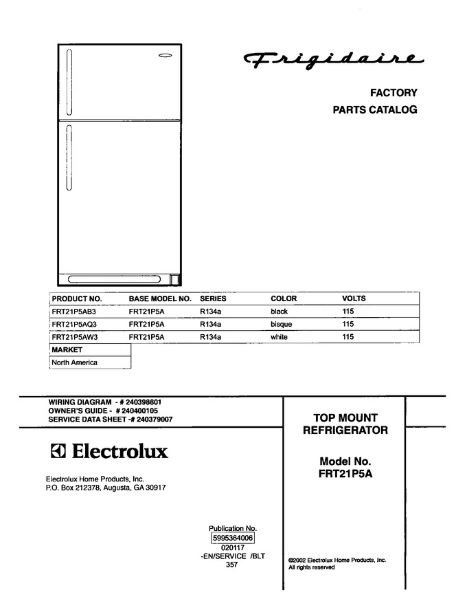 Diagram for FRT21P5AB3