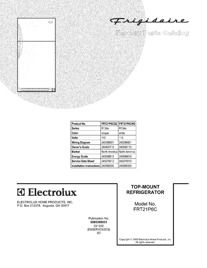 Diagram for FRT21P6CQ2