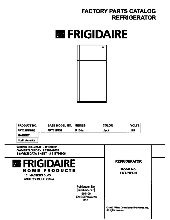 Diagram for FRT21PRHB3