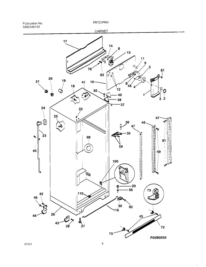 Diagram for FRT21PRHW7