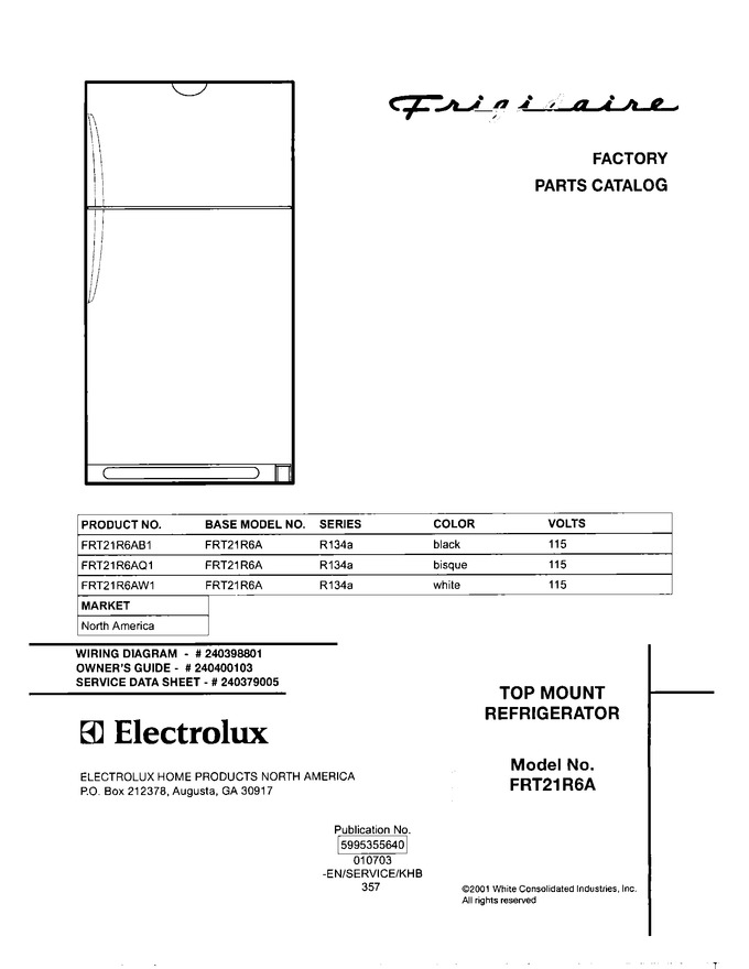 Diagram for FRT21R6AW1