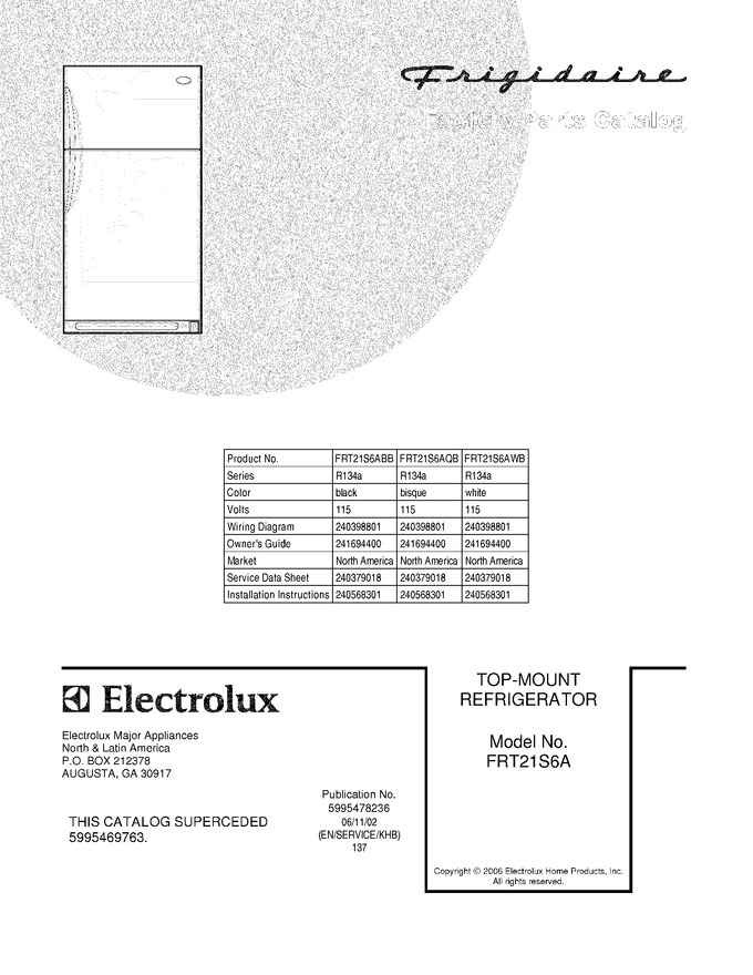 Diagram for FRT21S6AQB