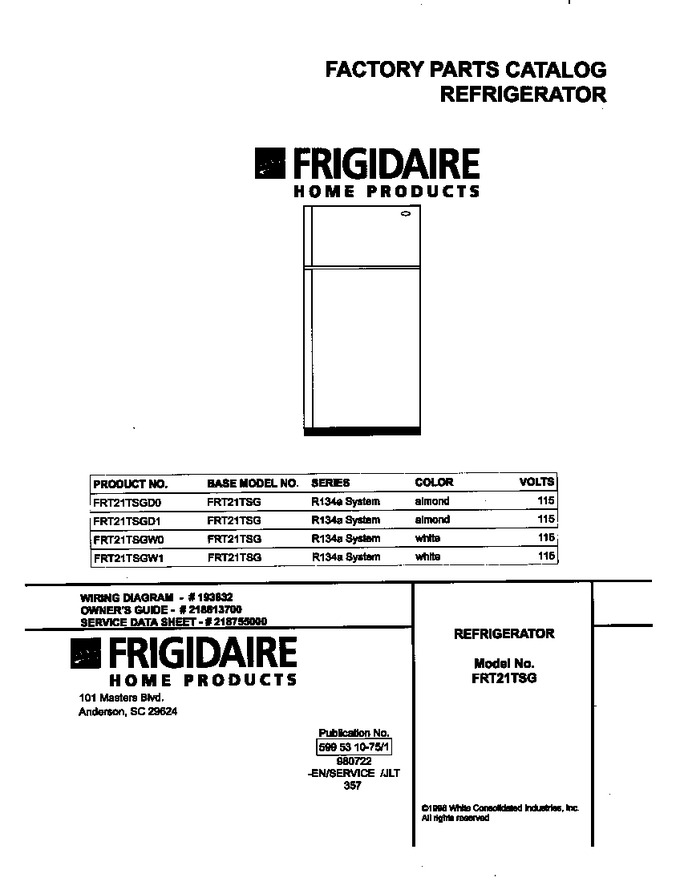 Diagram for FRT21TSGD0