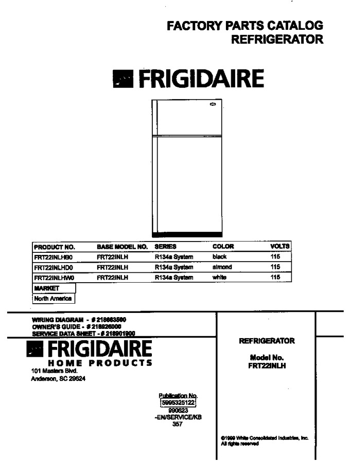 Diagram for FRT22INLHD0