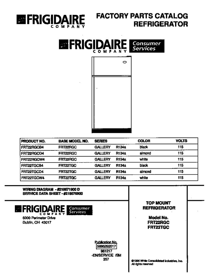 Diagram for FRT22RGCD4