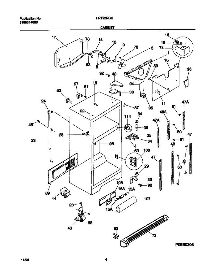Diagram for FRT22RGCDA