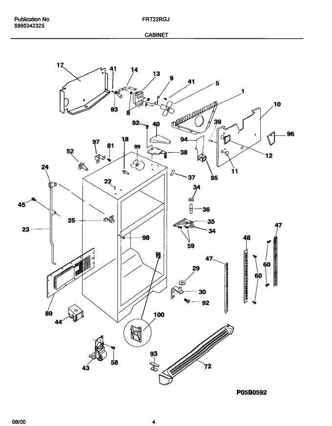 Diagram for FRT22RGJW2