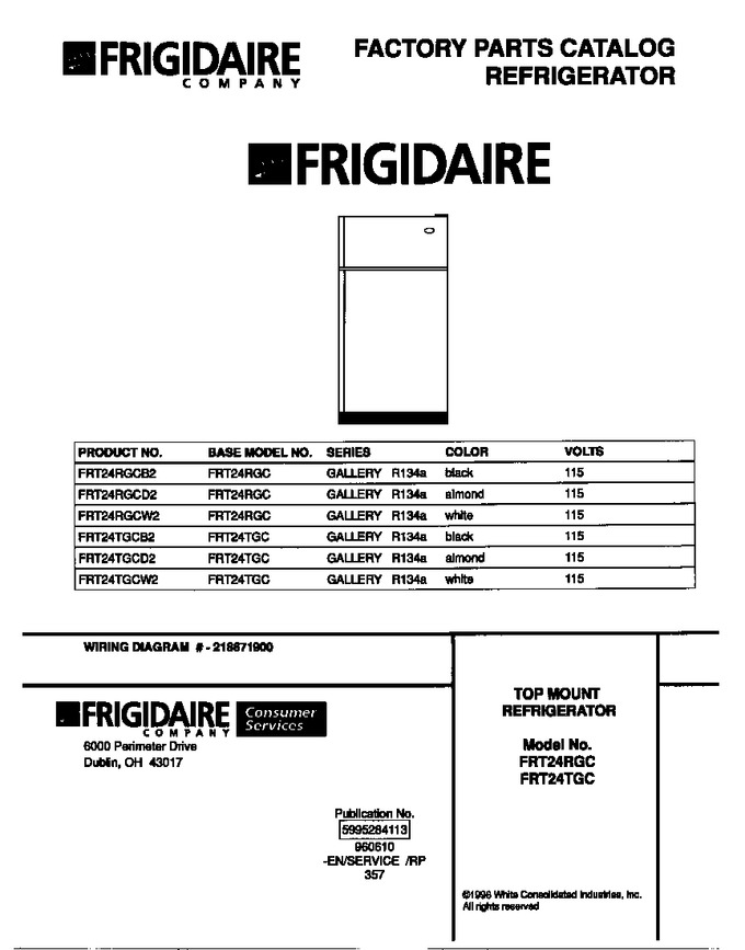 Diagram for FRT24RGCB2