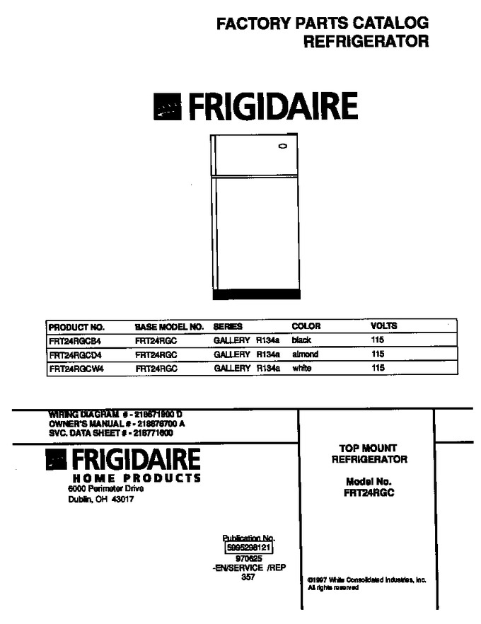 Diagram for FRT24RGCW4