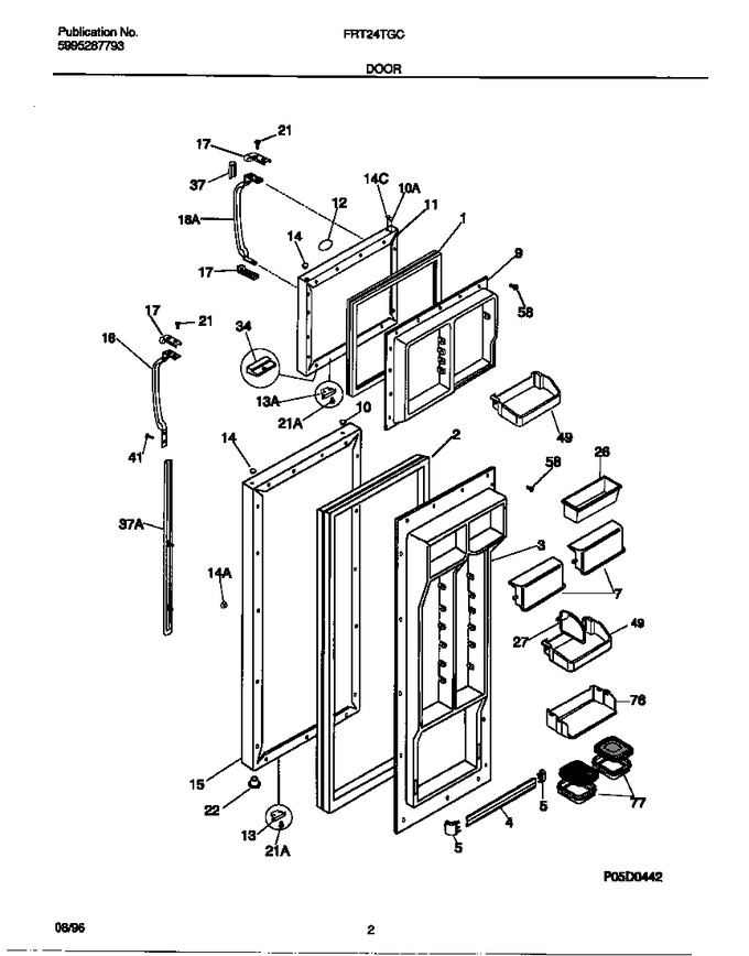 Diagram for FRT24TGCW4