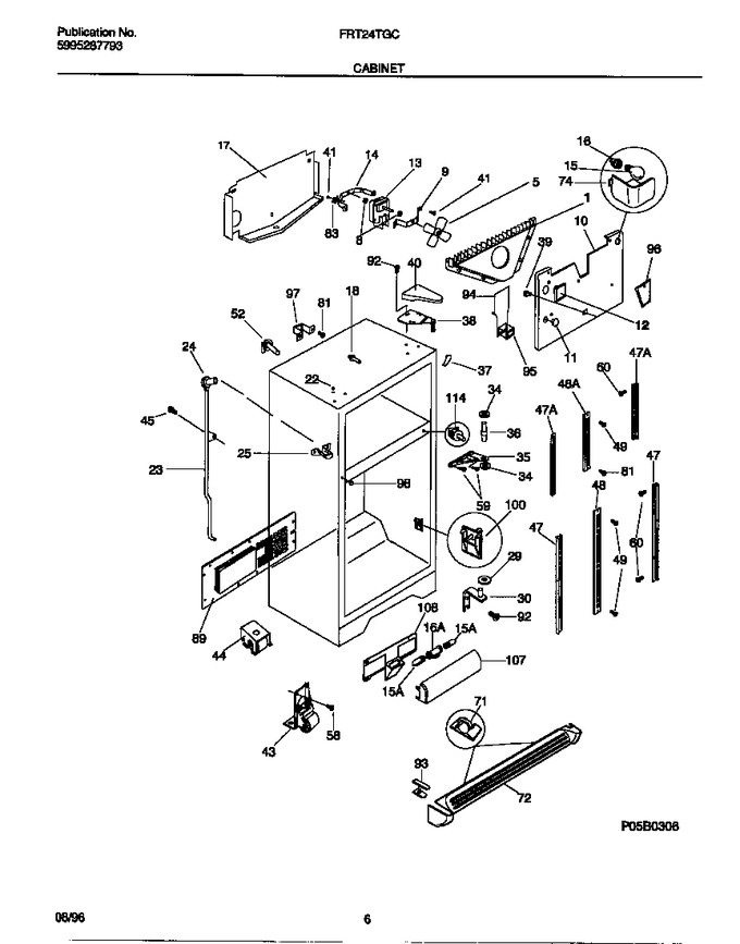 Diagram for FRT24TGCW4