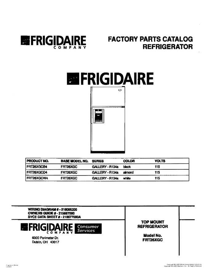 Diagram for FRT26XGCW4