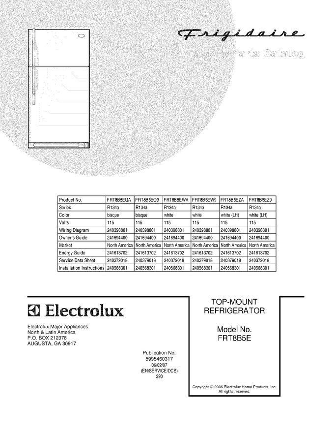 Diagram for FRT8B5EW9