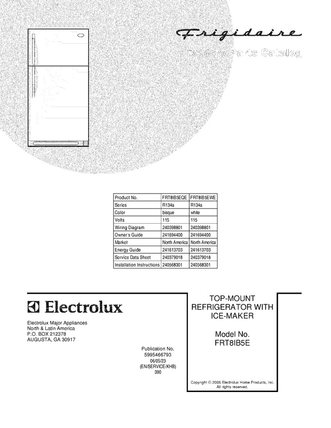 Diagram for FRT8IB5EWE