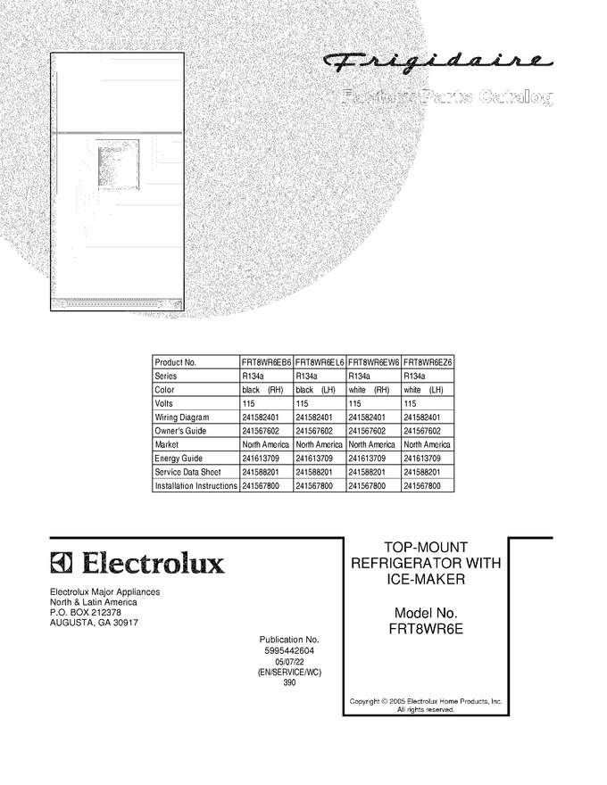Diagram for FRT8WR6EL6