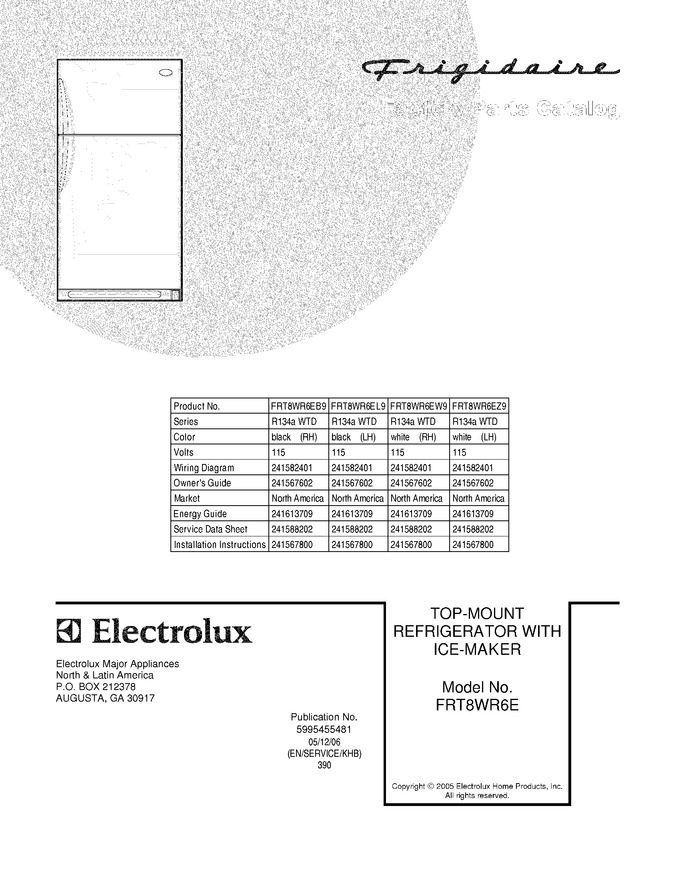 Diagram for FRT8WR6EL9