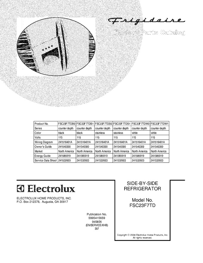Diagram for FSC23F7TDS0