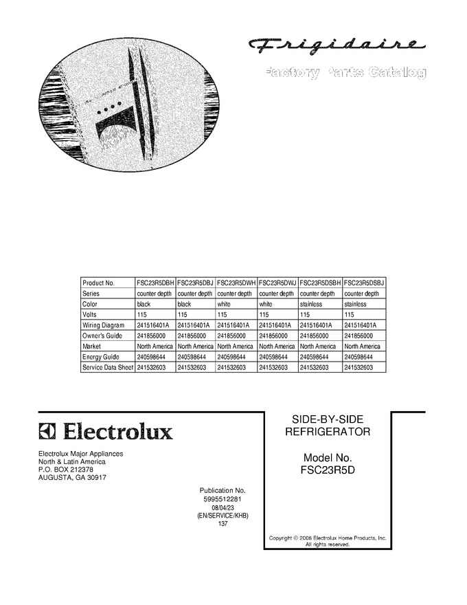 Diagram for FSC23R5DSBJ