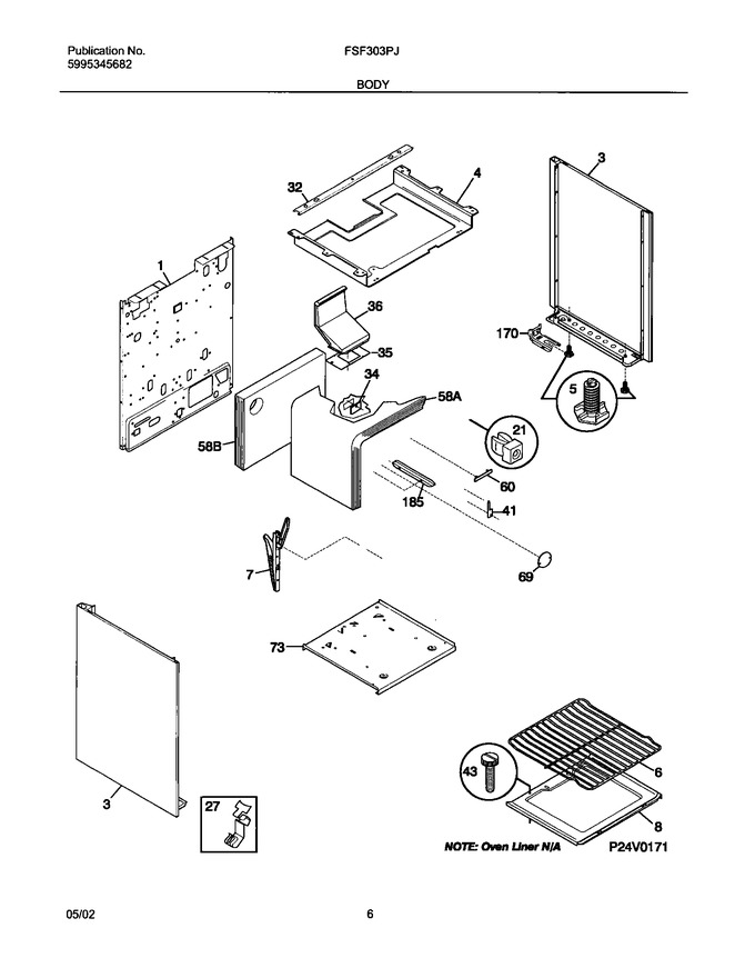 Diagram for FSF303PJDA