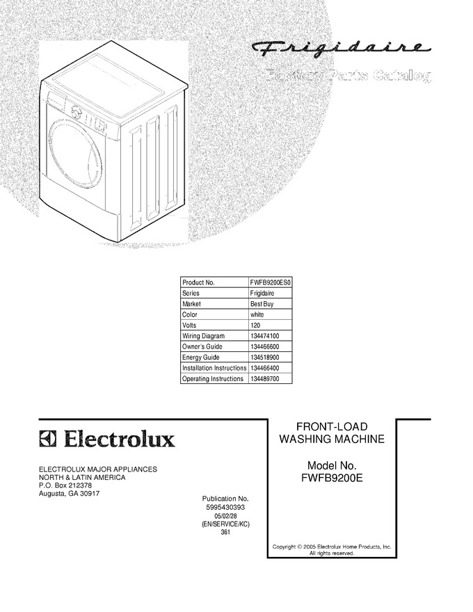 Diagram for FWFB9200ES0