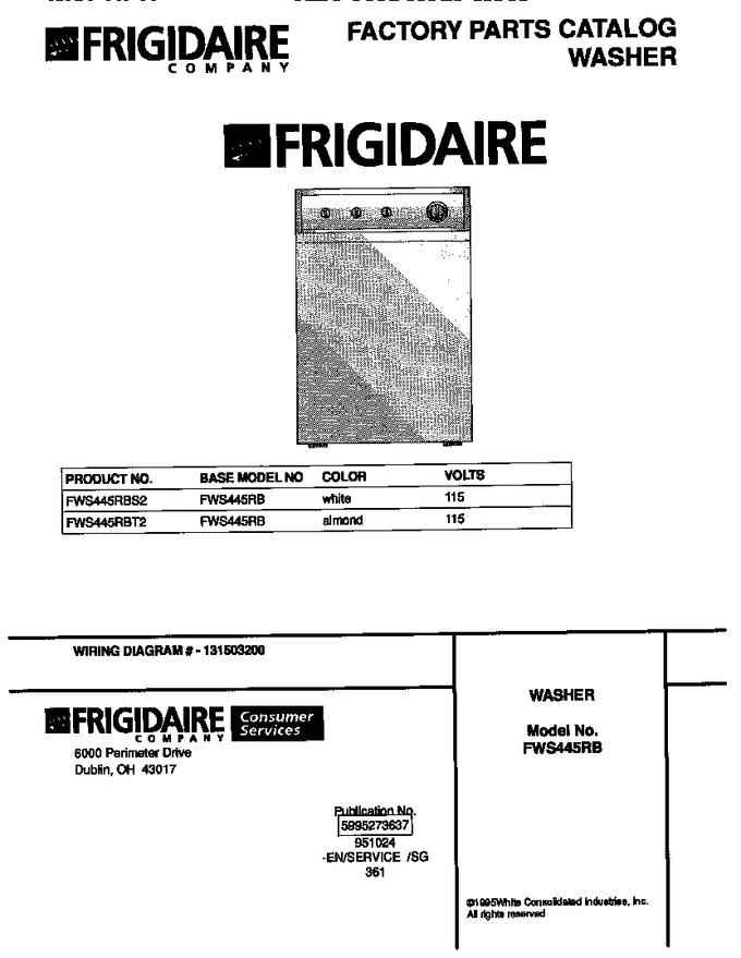 Diagram for FWS445RBT2