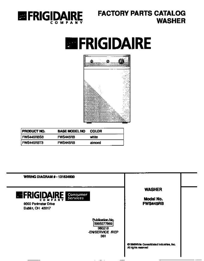 Diagram for FWS445RBT3