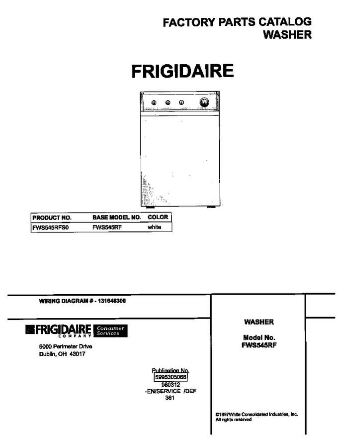 Diagram for FWS545RFS0